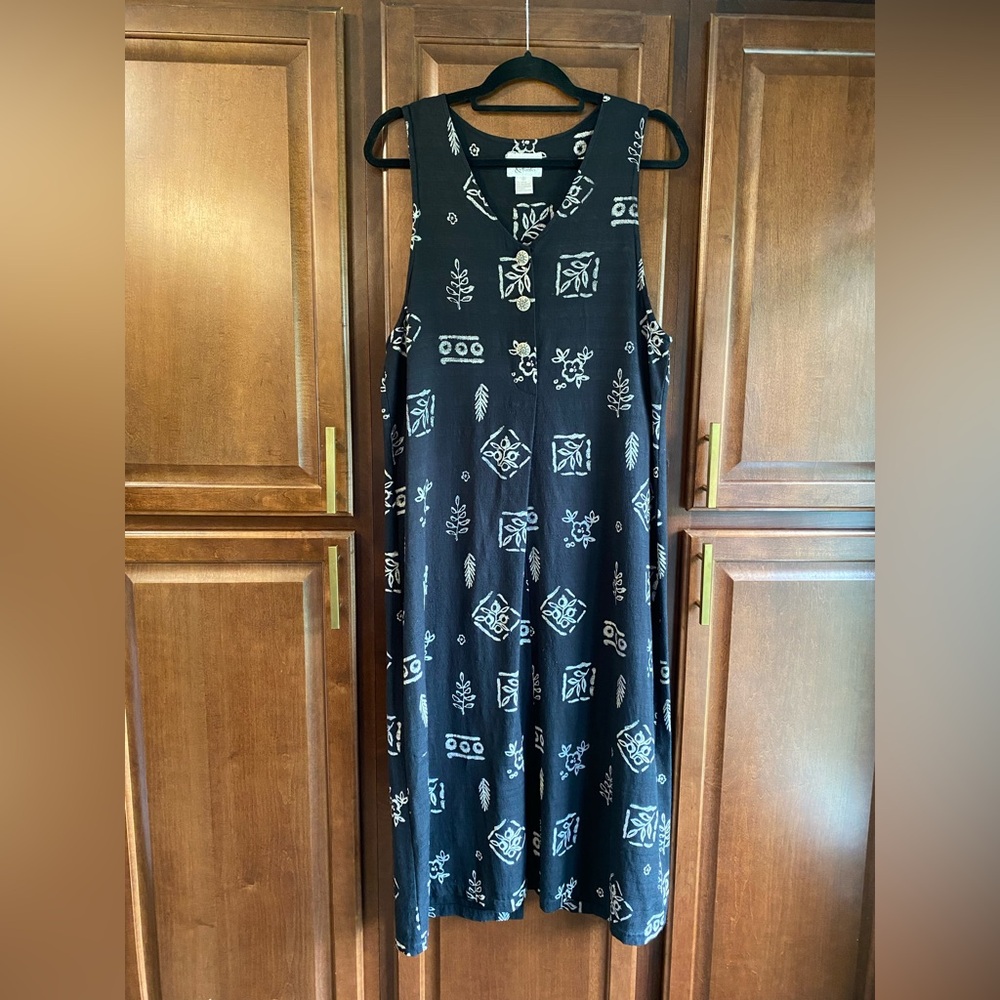 Christopher & Banks Black Sleeveless Halter Maxi Dress Women's Size M